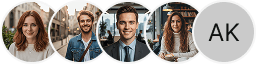 Multiple investor profile avatars on Reef Anlagris trading review block
